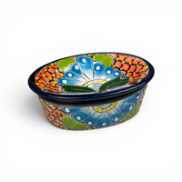 Talavera Soap Dish - Traditional Floral Design