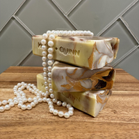 Ambered Vanilla Luxury Handmade Soap Bar - Warm Amber & Honey
