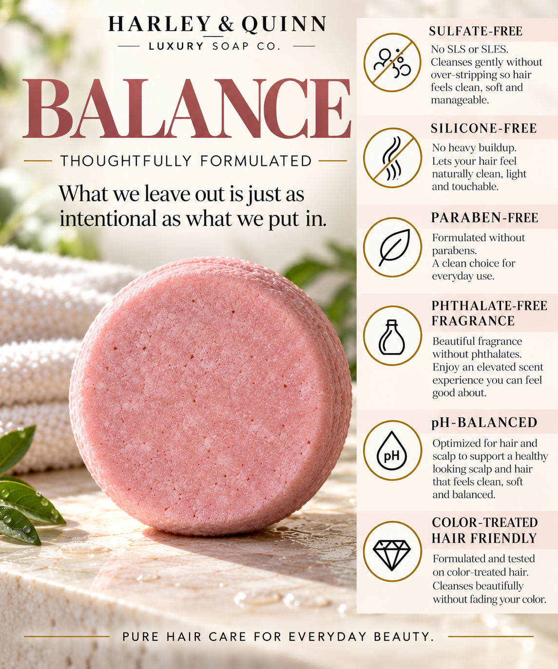 Strand Theory Balance Luxury Shampoo Bar – Citrus, Coconut Cream & Driftwood