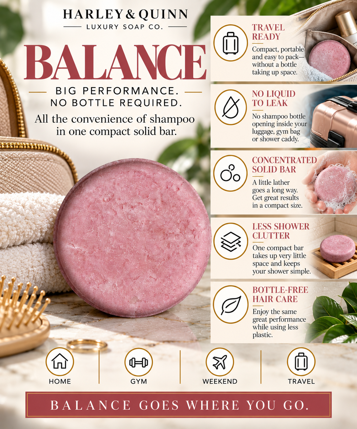 Strand Theory Balance Luxury Shampoo Bar – Citrus, Coconut Cream & Driftwood