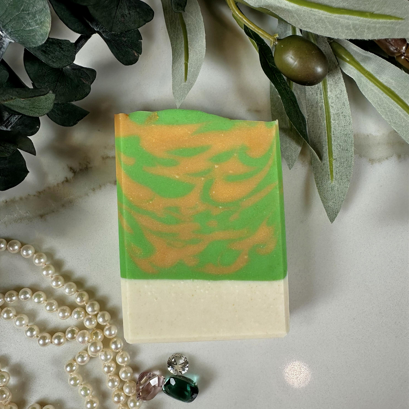 Coconut Lime Verbena Luxury Handmade Soap Bar - Citrus Verbena & Coconut