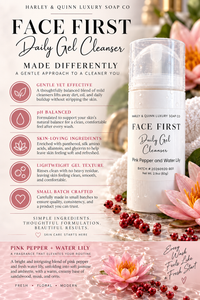 Face First Daily Gel Cleanser - Pink Pepper & Water Lily