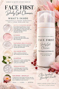 Face First Daily Gel Cleanser - Pink Pepper & Water Lily