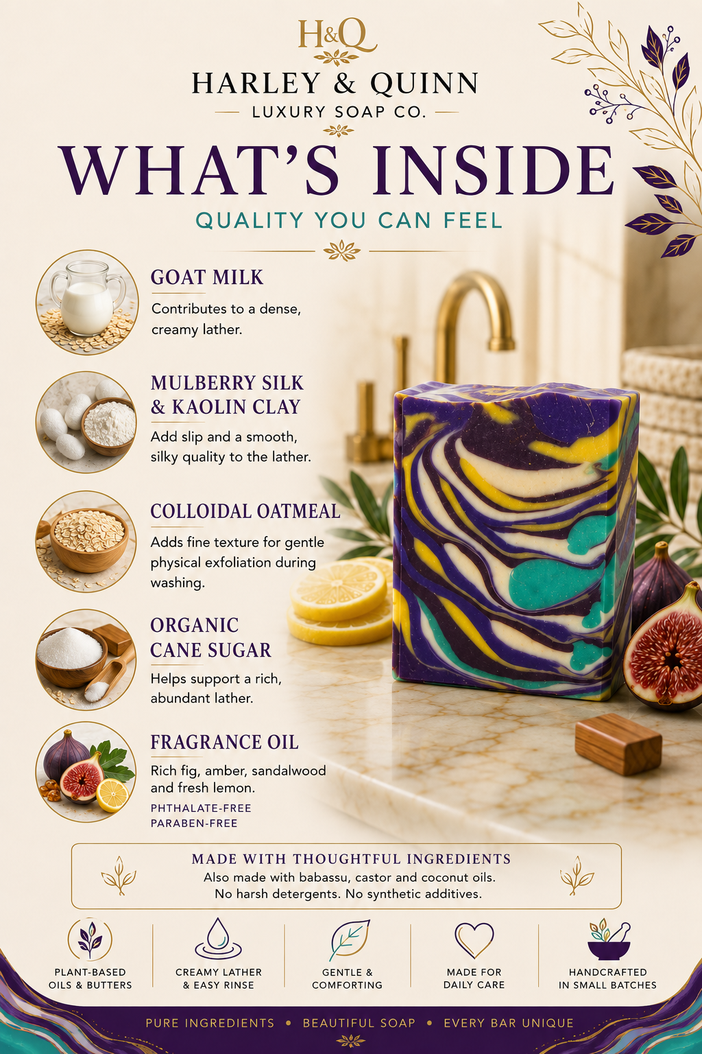 Fig & Co.-Rich Fig, Amber & Sandalwood Soap Bar