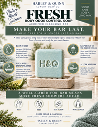 FRESH™-Body Odor Control Soap. Acidified Cleansing Bar