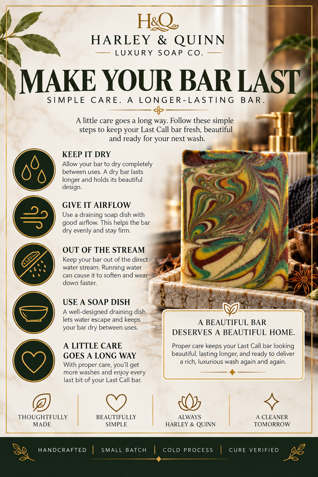 Last Call-Tobacco Leaf & Amber Soap Bar