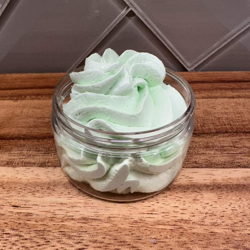 Lime Meringue Luxury Whipped Soap - Bright Citrus & Coconut Cream Travel Size