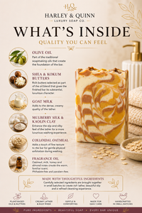 Oatmeal Milk and Honey Luxury Handmade Soap Bar - Warm Oatmeal & Sweet Cream