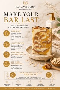 Oatmeal Milk and Honey Luxury Handmade Soap Bar - Warm Oatmeal & Sweet Cream