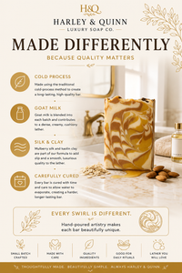 Oatmeal Milk and Honey Luxury Handmade Soap Bar - Warm Oatmeal & Sweet Cream