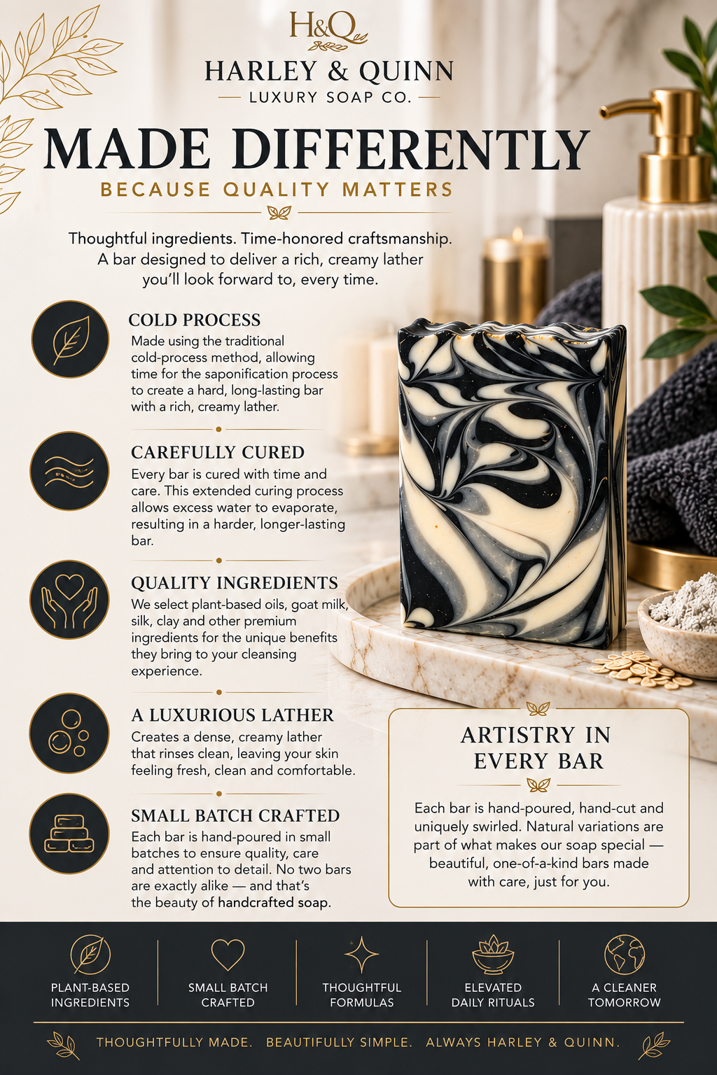 Perfect Luxury Handmade Soap Bar - Grapefruit, Bergamot & Cedarwood