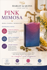 Pink Mimosa-Golden Mimosa, Cardamom & Sandalwood Soap Bar