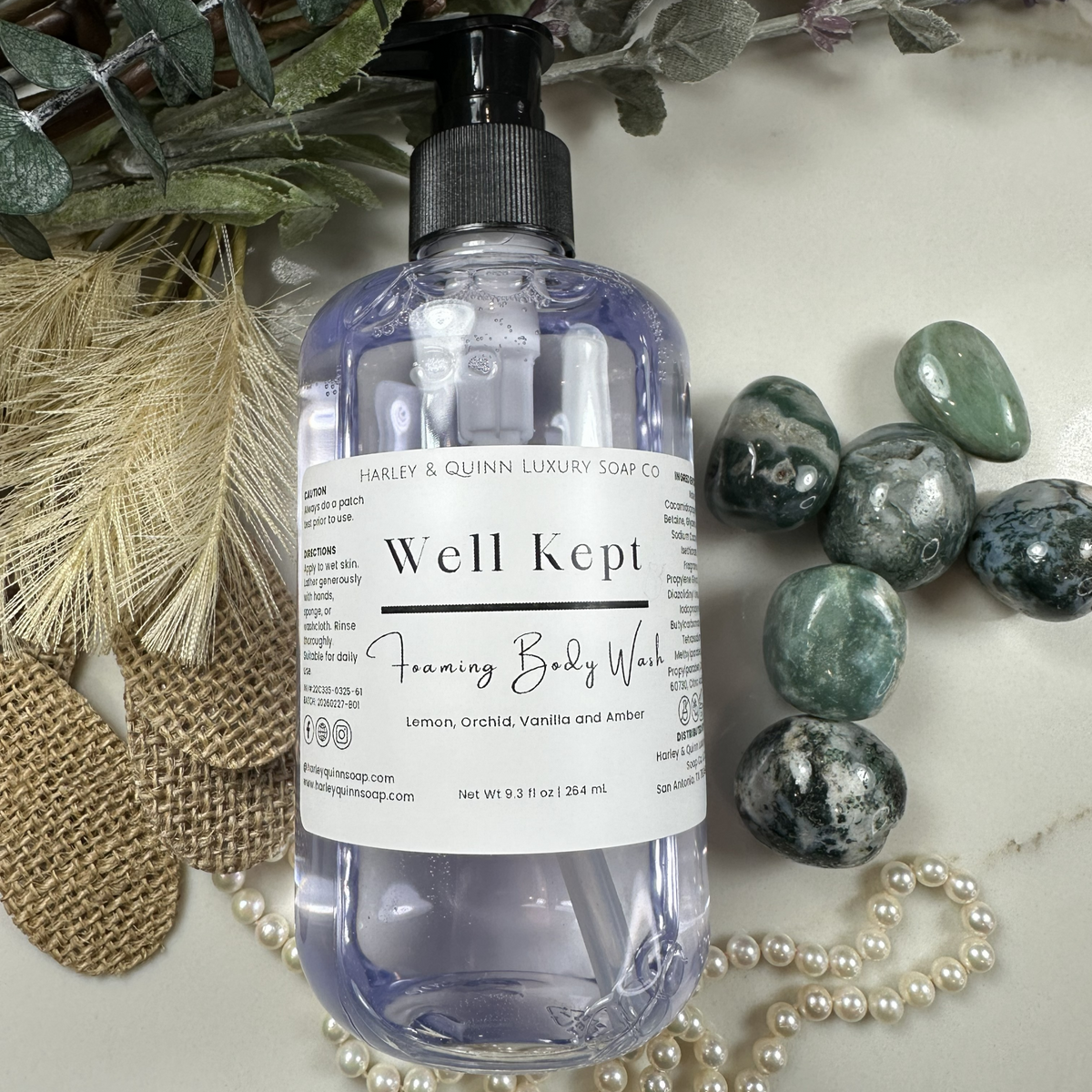 Well Kept Luxury Foaming Body Wash - Gava, Orchid & Coconut Water